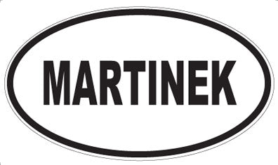 MARTINEK - Oval Sticker