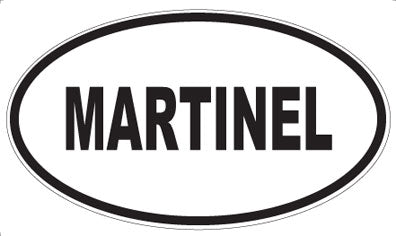 MARTINEL - Oval Sticker