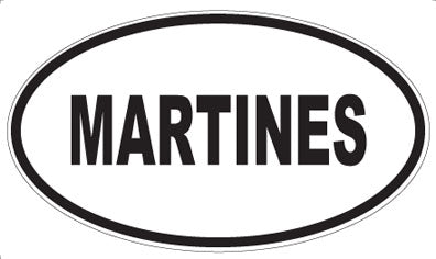 MARTINES - Oval Sticker