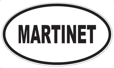 MARTINET - Oval Sticker