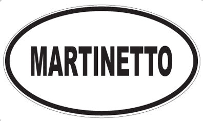 MARTINETTO - Oval Sticker