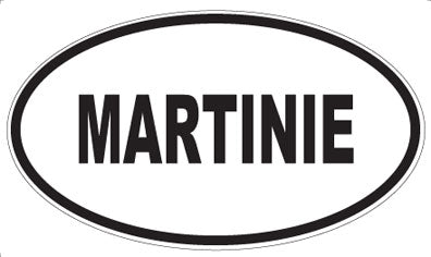 MARTINIE - Oval Sticker