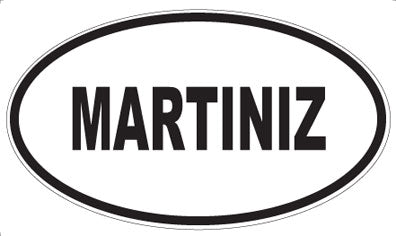 MARTINIZ - Oval Sticker
