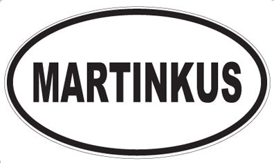MARTINKUS - Oval Magnet