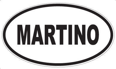 MARTINO - Oval Sticker
