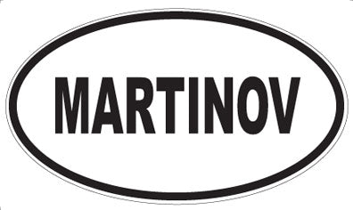 MARTINOV - Oval Sticker