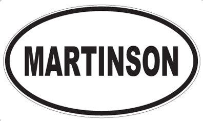 MARTINSON - Oval Sticker