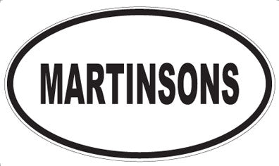 MARTINSONS - Oval Sticker
