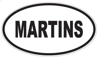 MARTINS - Oval Magnet