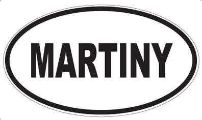 MARTINY - Oval Sticker