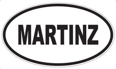 MARTINZ - Oval Sticker