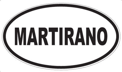 MARTIRANO - Oval Sticker