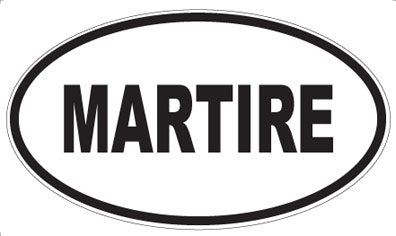 MARTIRE - Oval Magnet