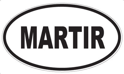 MARTIR - Oval Magnet