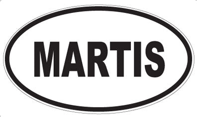 MARTIS - Oval Sticker