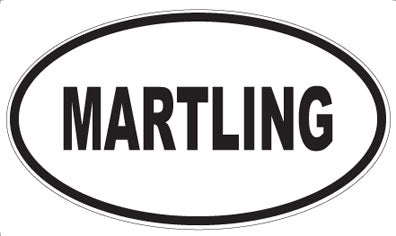 MARTLING - Oval Sticker