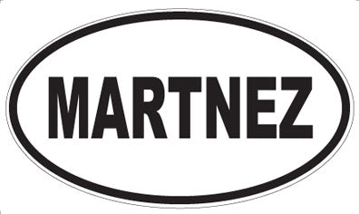 MARTNEZ - Oval Magnet