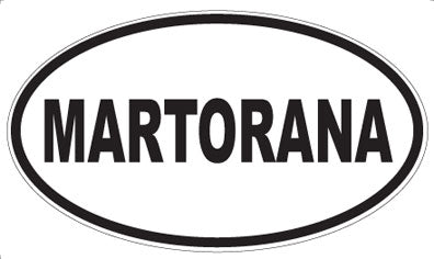 MARTORANA - Oval Sticker
