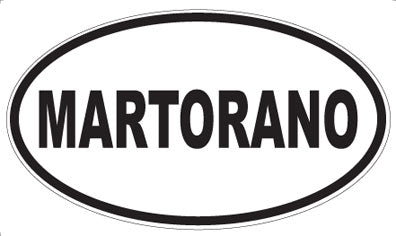 MARTORANO - Oval Magnet