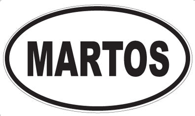 MARTOS - Oval Sticker