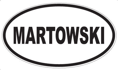 MARTOWSKI - Oval Sticker