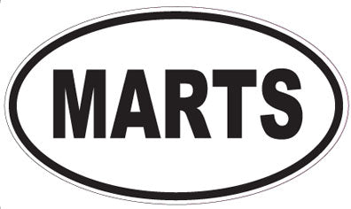 MARTS - Oval Sticker