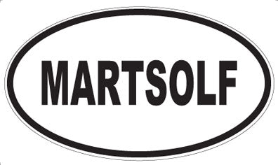 MARTSOLF - Oval Magnet