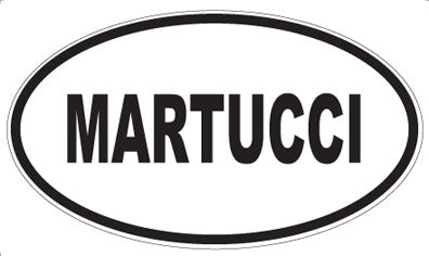 MARTUCCI - Oval Sticker