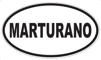 MARTURANO - Oval Sticker