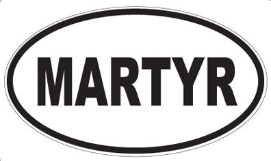 MARTYR - Oval Magnet