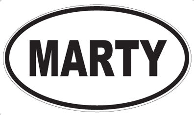 MARTY - Oval Magnet