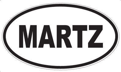 MARTZ - Oval Sticker