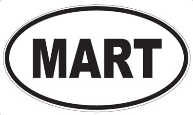 MART - Oval Magnet