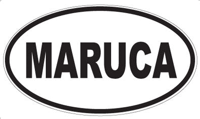 MARUCA - Oval Sticker