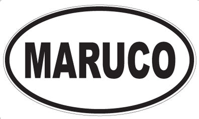 MARUCO - Oval Sticker