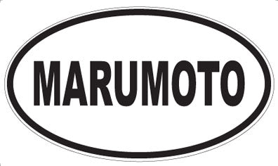 MARUMOTO - Oval Sticker