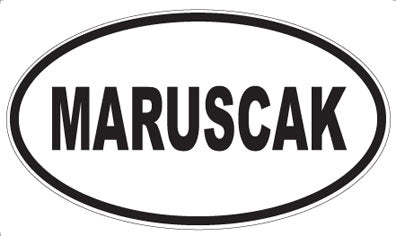 MARUSCAK - Oval Sticker