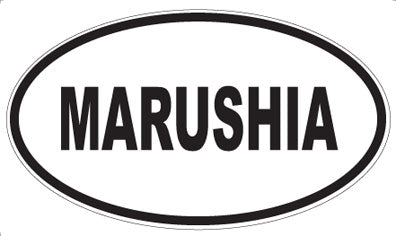 MARUSHIA - Oval Sticker