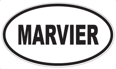 MARVIER - Oval Sticker