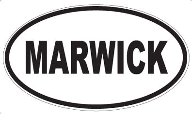 MARWICK - Oval Sticker