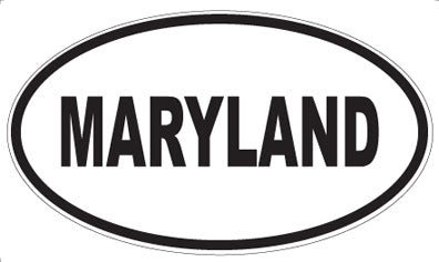 MARYLAND - Oval Magnet