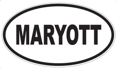 MARYOTT - Oval Sticker