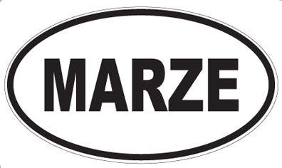 MARZE - Oval Sticker