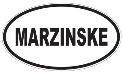 MARZINSKE - Oval Magnet