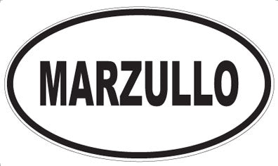 MARZULLO - Oval Sticker