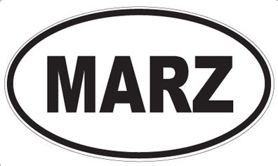 MARZ - Oval Magnet
