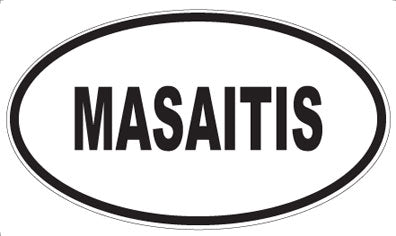 MASAITIS - Oval Magnet