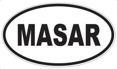 MASAR - Oval Sticker