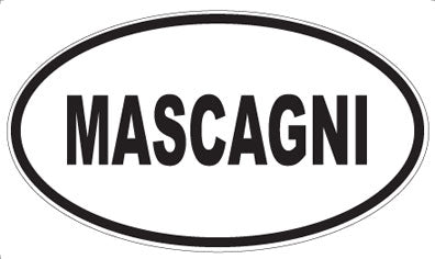 MASCAGNI - Oval Sticker