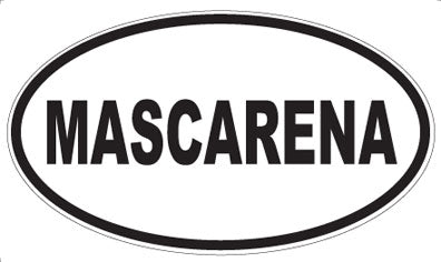 MASCARENA - Oval Sticker